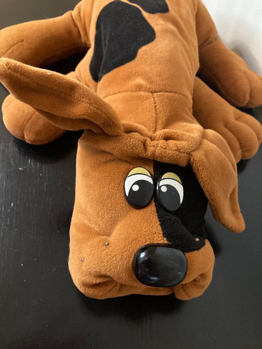 Vintage 1985 Tonka Pound Puppy Brown & Black 18" Dog Stuffed Animal Toy
